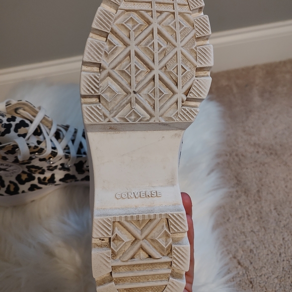 Converse CTAS Lugged Hi Top Platform Sneaker Leopard Various Sizes - Picture 13 of 13